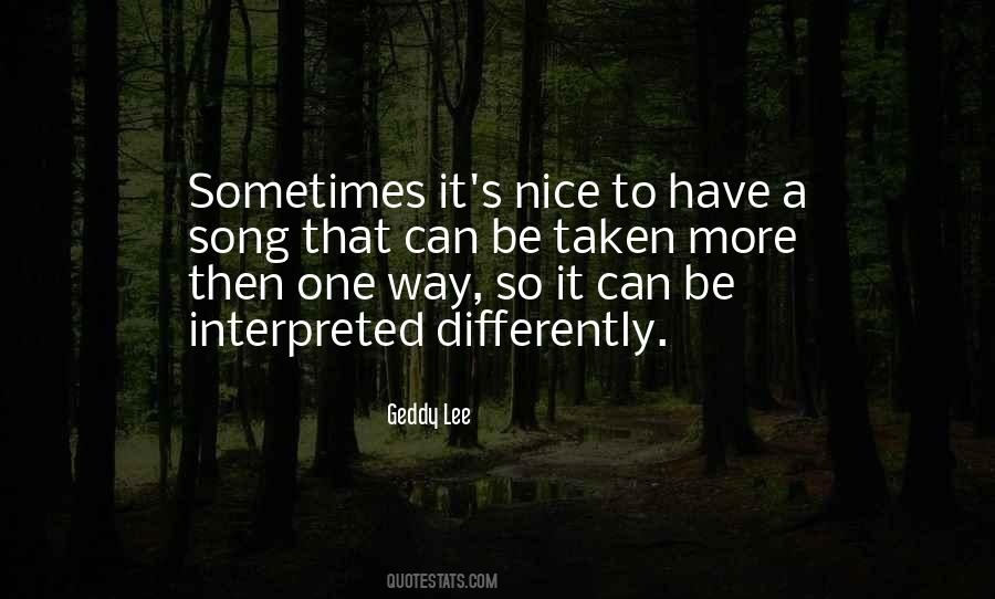 Nice Song Quotes #434111