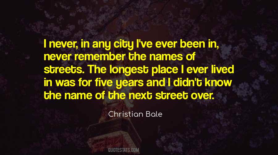 Where The Streets Had A Name Quotes #357016