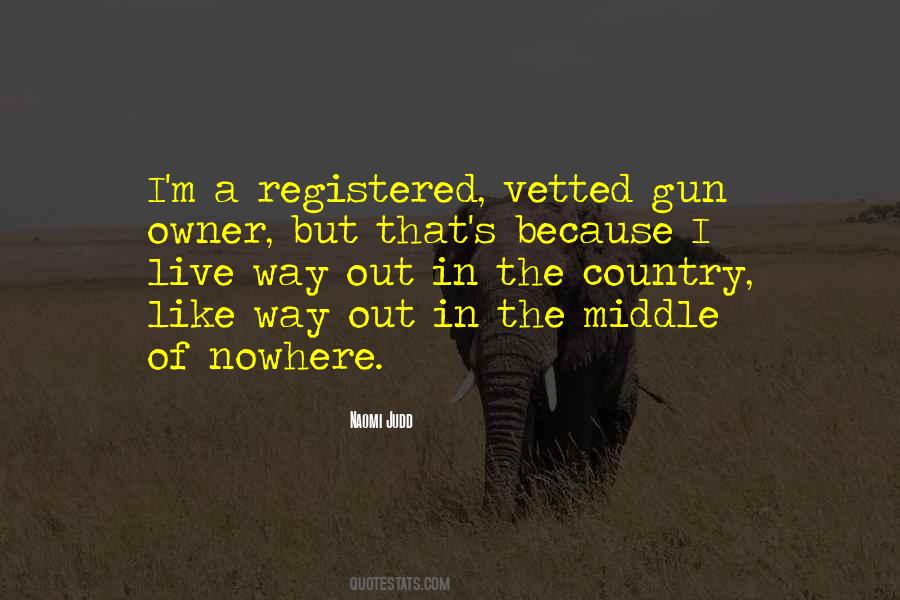 Country Gun Quotes #307102