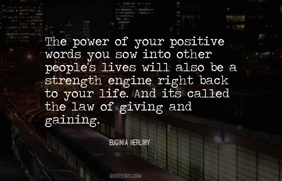 Positive Power Quotes #1222540