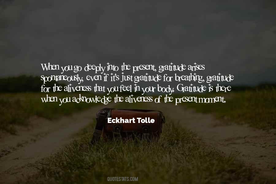 Eckhart Tolle Gratitude Quotes #20152