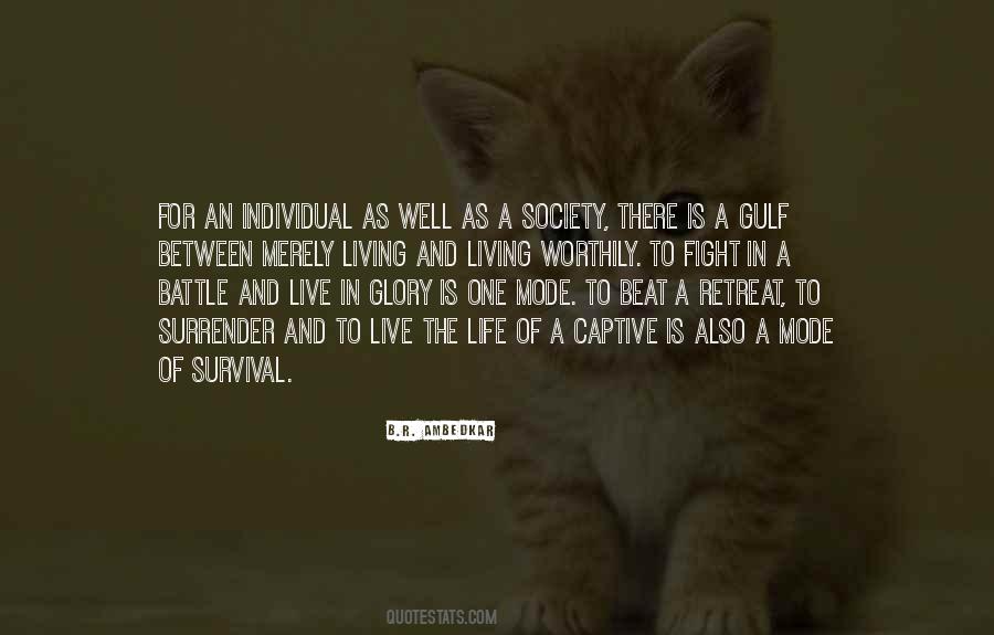Quotes About Fighting For Survival #783014