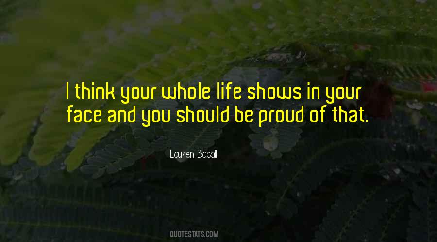 You Should Be Proud Quotes #1073958