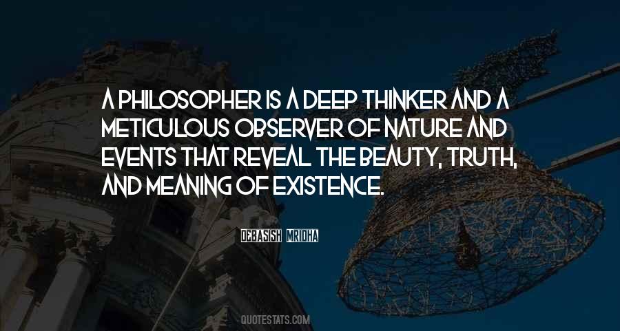 Deep Thinker Quotes #53830