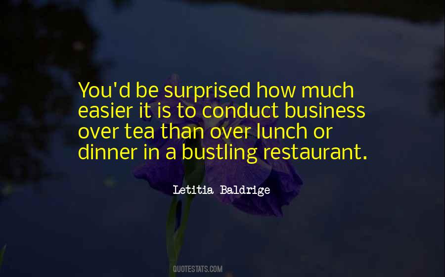 Business Dinner Quotes #1367776