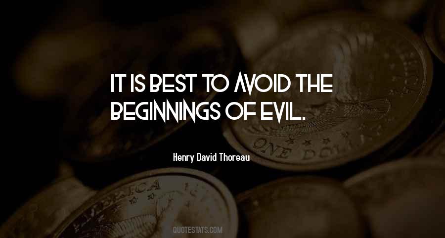 Avoid Evil Quotes #613224