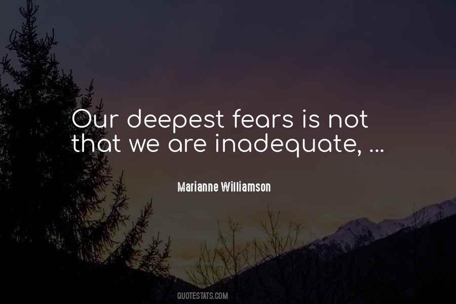 Deepest Fears Quotes #1285780