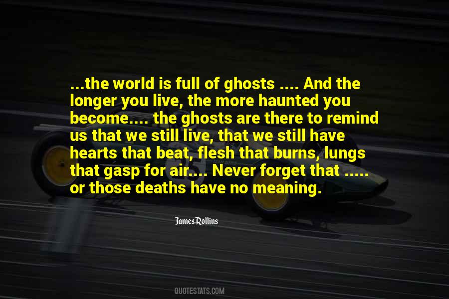 Quotes About Ghosts From The Past #46133