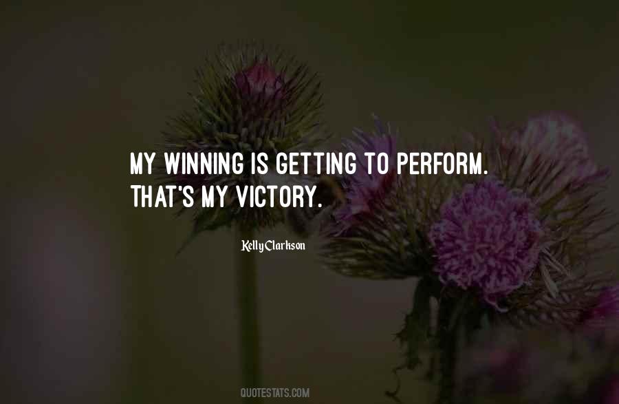 Winning Victory Quotes #1027287