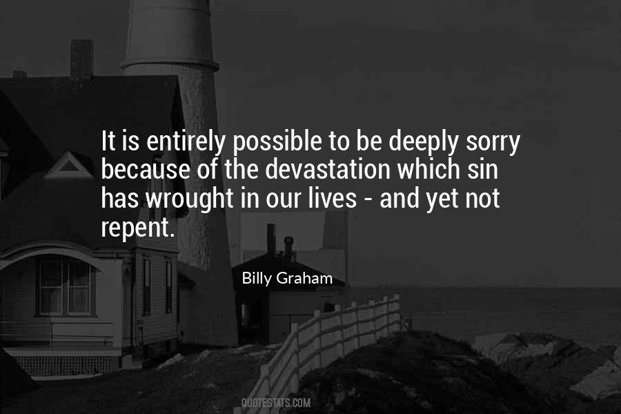 Deeply Sorry Quotes #312458