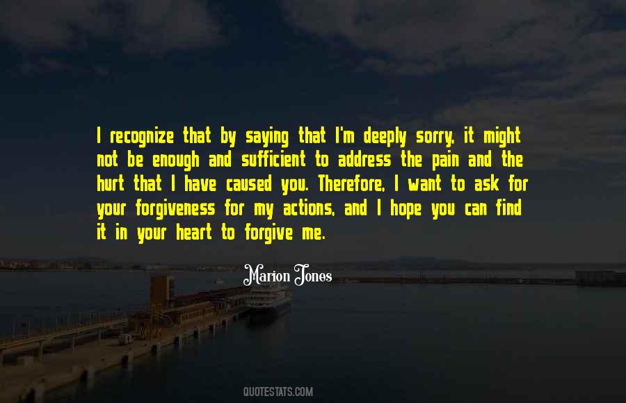 Deeply Sorry Quotes #747791