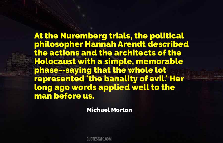 Quotes About The Nuremberg Trials #688896