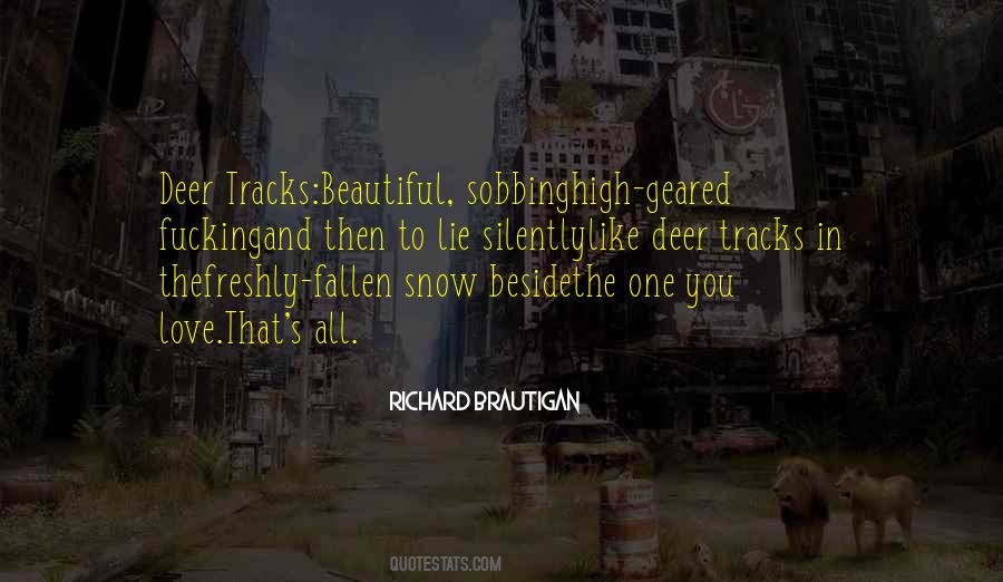 Deer In Snow Quotes #1004100