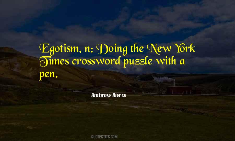 Quotes About The Crossword Puzzle #593699
