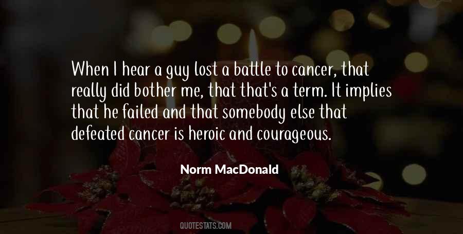 Defeated Cancer Quotes #1832592