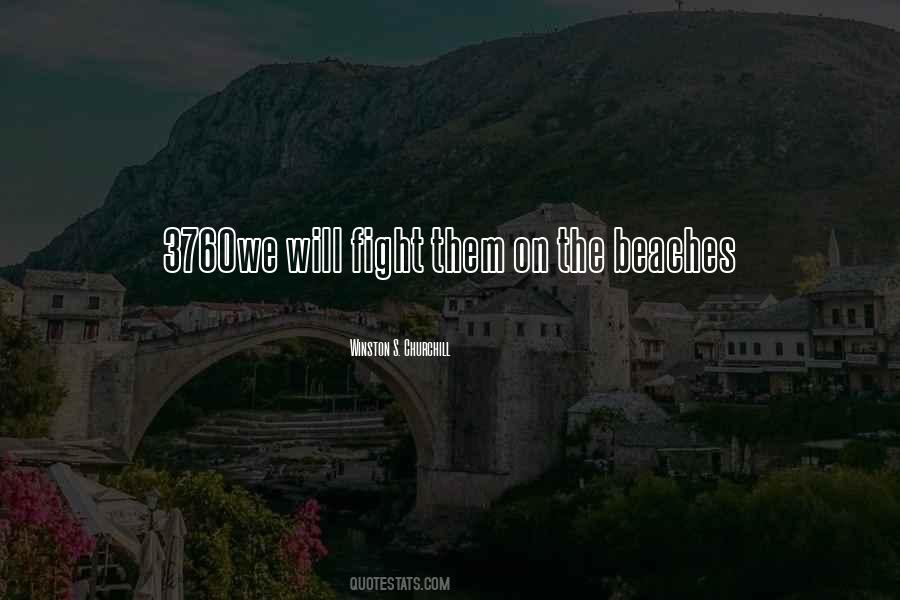 We Will Fight Them On The Beaches Quotes #1244022