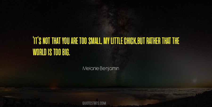 The World Is Too Big Quotes #203825