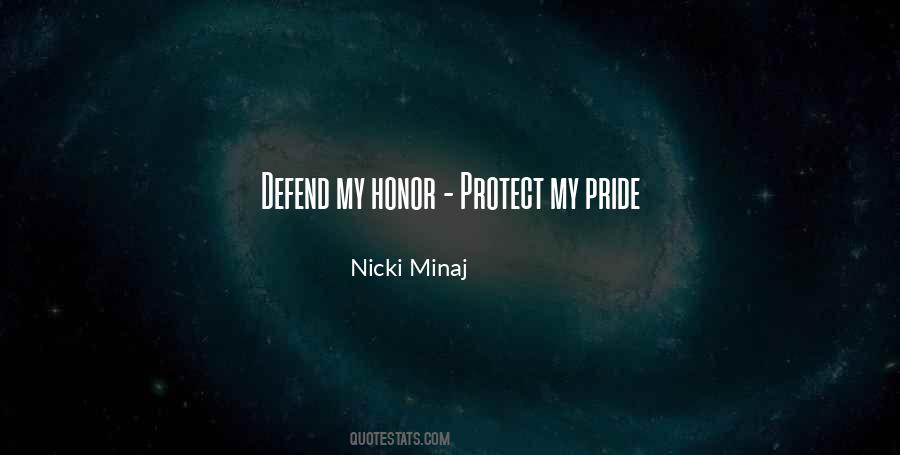 Defend My Honor Quotes #1467130