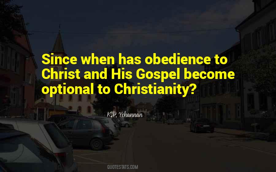 Obedience To Christ Quotes #1683007