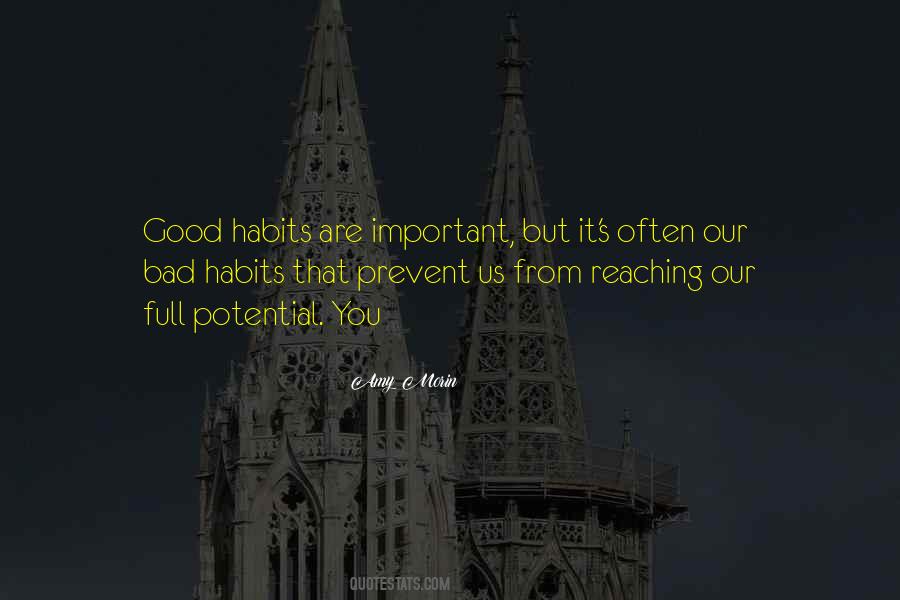 Prevent Bad Habits Quotes #127796