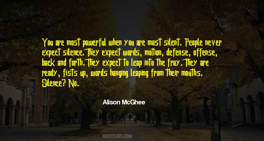 Defense And Offense Quotes #725043