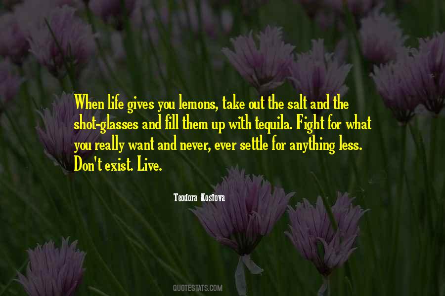 Never Settle For Less Than Quotes #163910