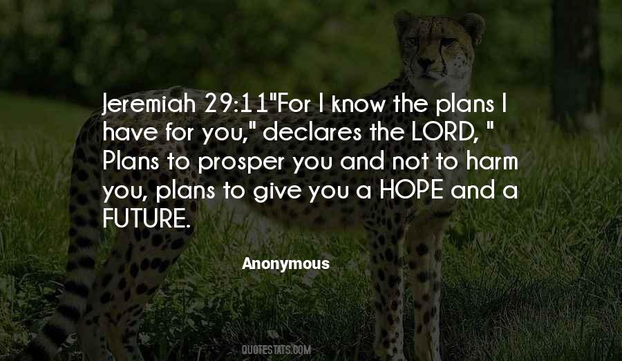 Lord Plans Quotes #847657
