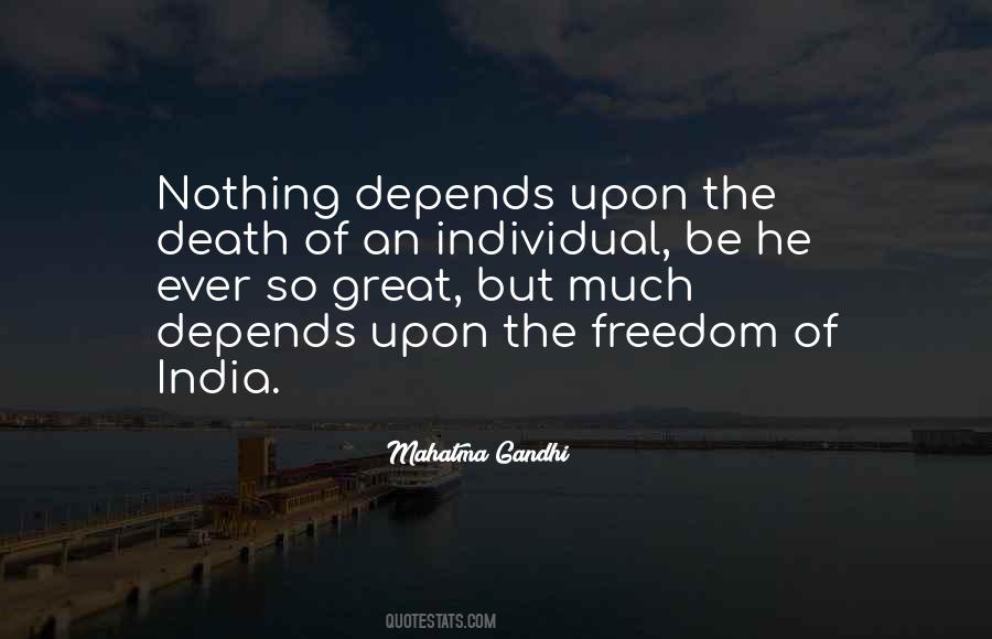 Mahatma Gandhi Death Quotes #887766