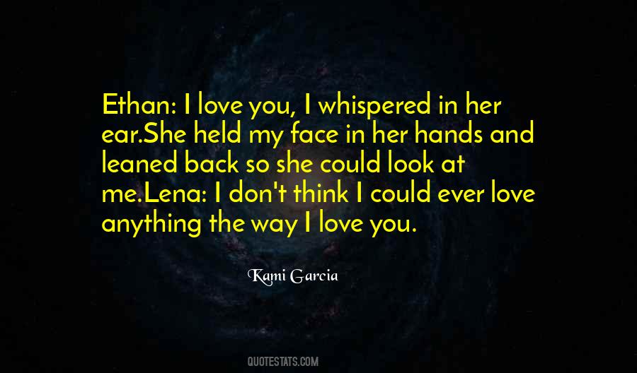 I Love You Back Quotes #1053775