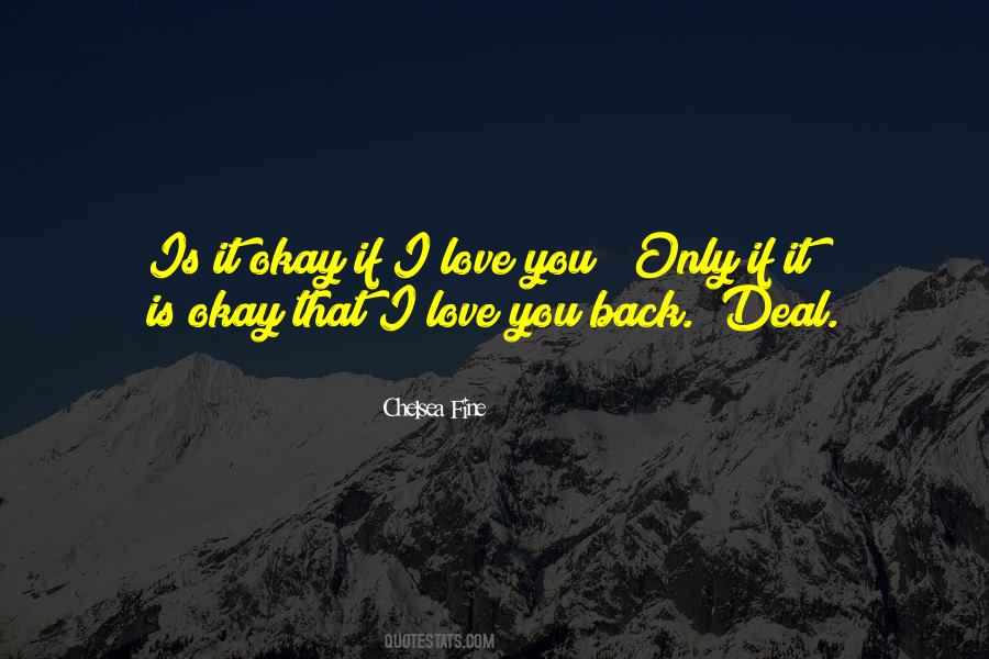 I Love You Back Quotes #1180995