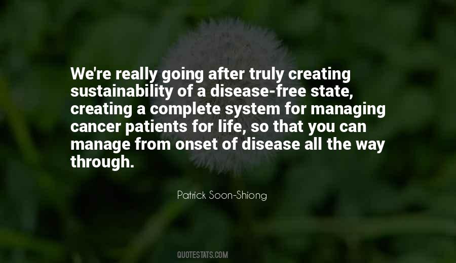 Disease Free Life Quotes #1371302