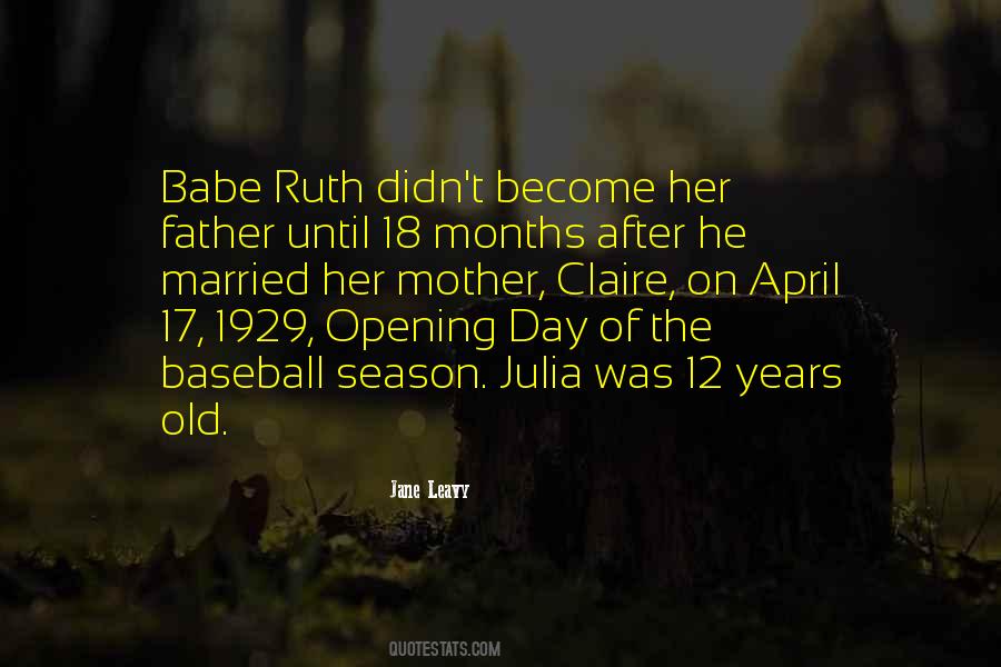 Best Opening Day Baseball Quotes #1702288
