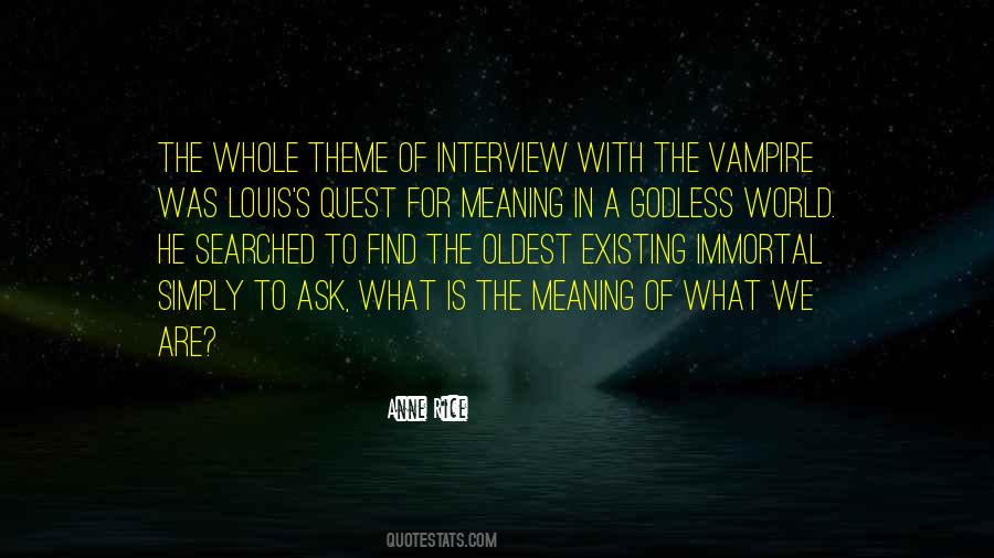 Anne Rice Vampire Quotes #680071