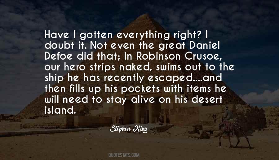 Defoe Robinson Crusoe Quotes #1347468