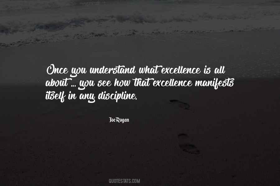 Excellence Discipline Quotes #1289953