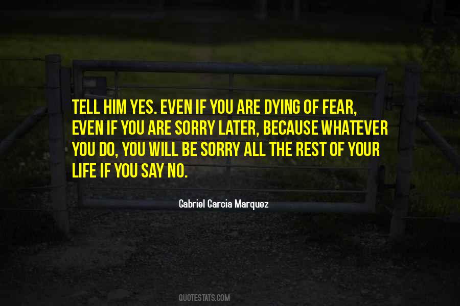 Sorry Life Quotes #1008399