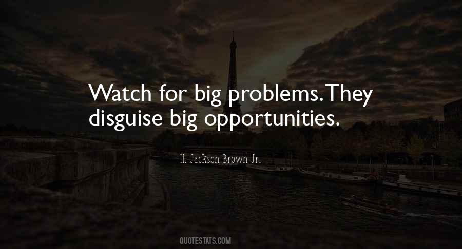 Problems As Opportunities Quotes #1064083
