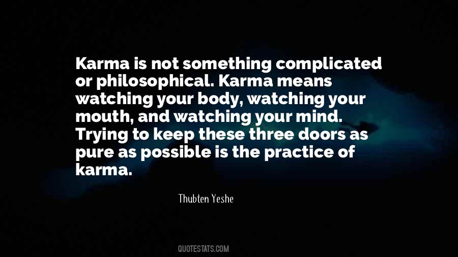 Karma Philosophical Quotes #47799