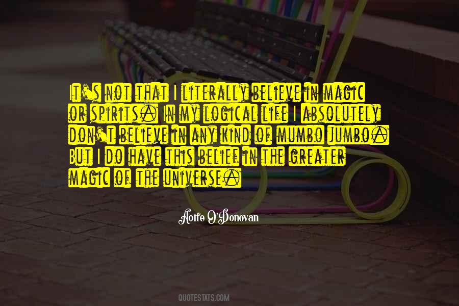 I Believe In The Universe Quotes #1031264