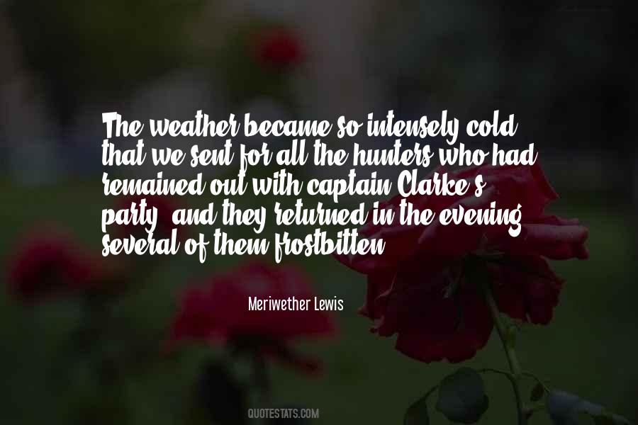 Evening Weather Quotes #1604150