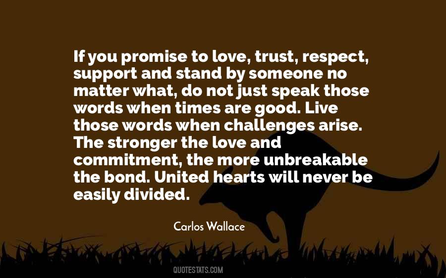 I Promise To Love And Respect You Quotes #1552109