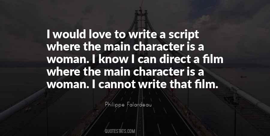 How Do You Write A Woman Quotes #279468