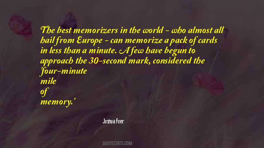 Mile A Minute Quotes #1030217