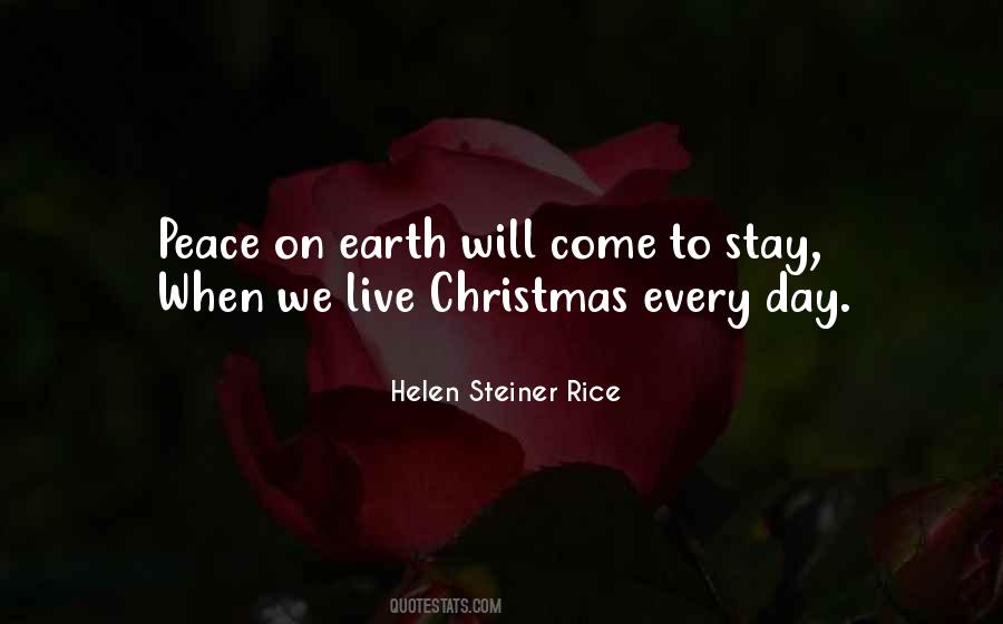 Christmas Peace On Earth Quotes #1059537