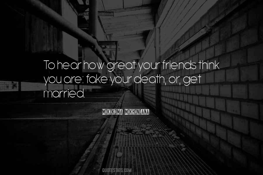 Marriage Death Quotes #1142106
