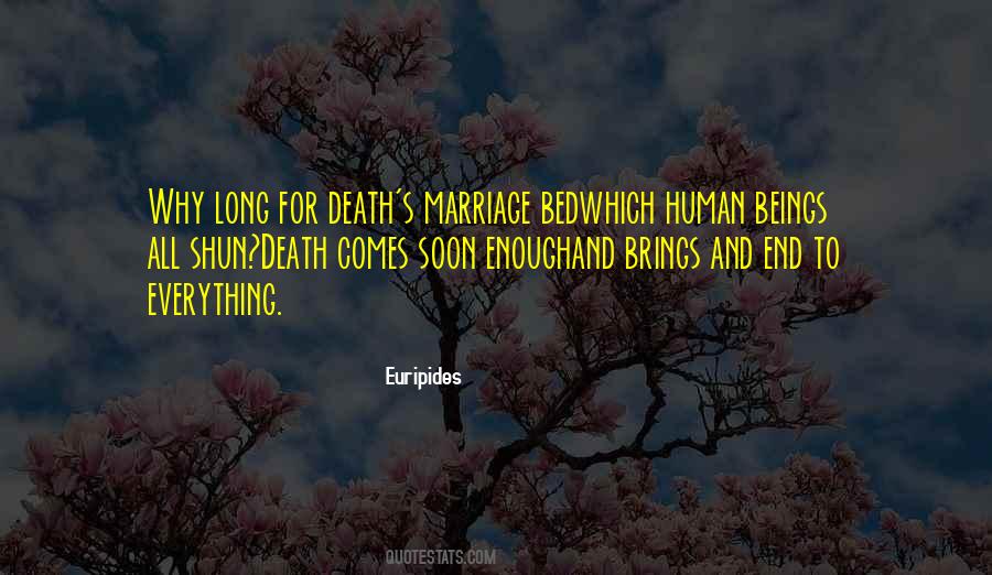 Marriage Death Quotes #50239