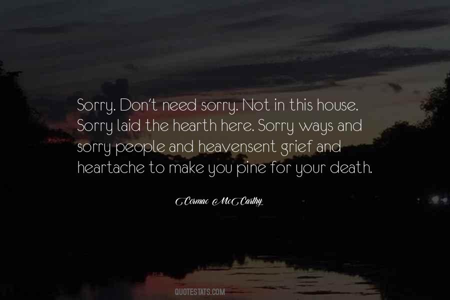 Sorry Death Quotes #1549468