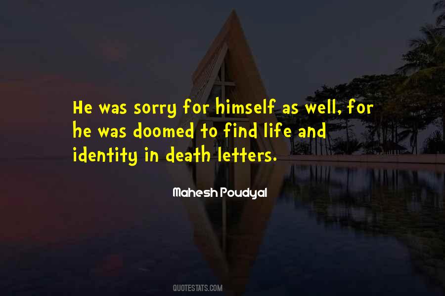Sorry Death Quotes #941747