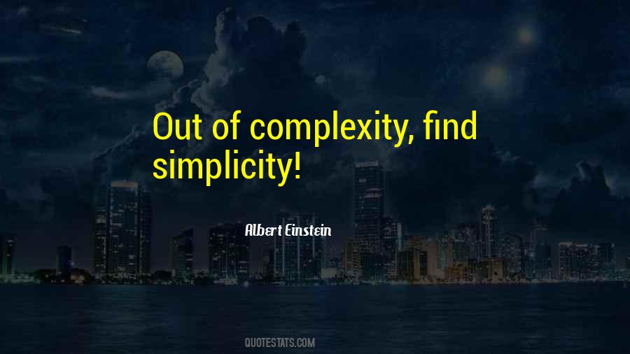 Einstein Simplicity Quotes #29806