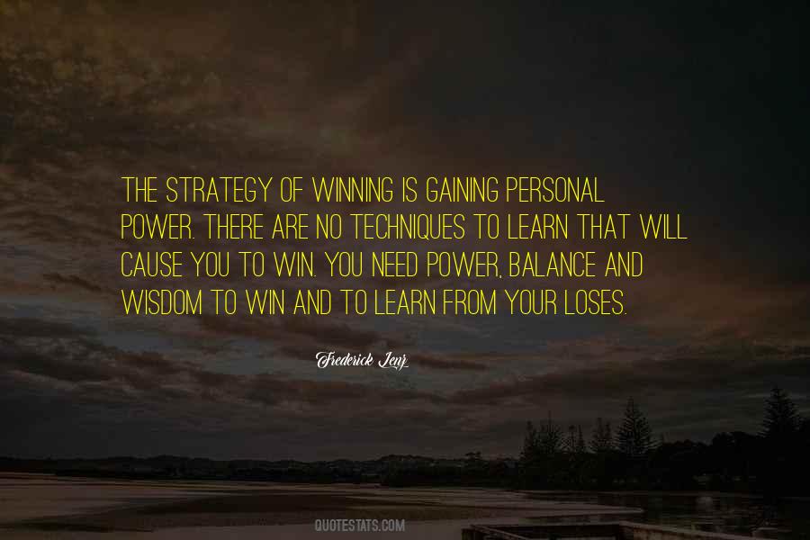 Learn To Win Quotes #289899
